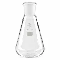 Professioneller Glaskolben 300ml mit Normschliff für Labor und Forschung