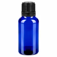 Professionelle blaue Laborflasche 20ml mit dichtem Schraubdeckel für Pharmazie und Chemie