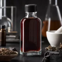 Kleine Klarglasflasche 50 ml Meplat mit EPE-Dichtscheibe ideal für Laborproben und Naturprodukte