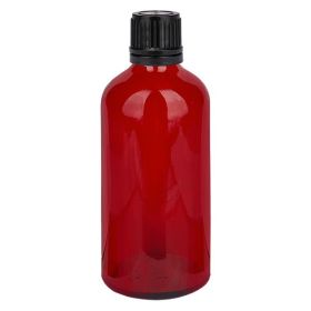 100ml Globuliflasche 8mm Giessring schwarz Originalitätsverschluss RedL. UT18/100