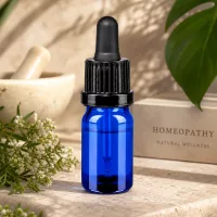 Professionelle 5ml Pipettenflasche blau für pharmazeutische Präparate OV BlueLine UT18/5