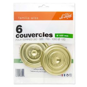 Bag de 6 Lid 100 mm Le Parfait® Familia Wiss