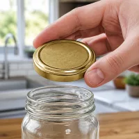 Runddeckel UNiTWIST TO66 gold BPA-NI BioSeal unitemp passend für Standard-Einmachgläser