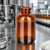 Lichtgeschützte Injektionsflasche 30ml aus Braunglas für empfindliche Biologika und Impfstoffe