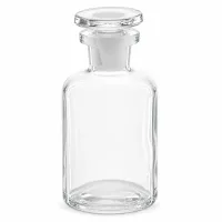 Kleine Glasflasche mit Stopfen 50ml klar Enghals Rundschulter für Chemikalien