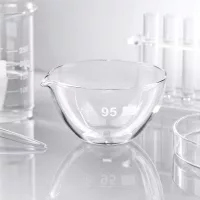Säurebeständige Abdampfschale 170ml mit Ausguss für analytische Chemie