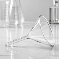 Analytischer Glastrichter 40mm mit optimiertem Durchfluss und professioneller Laborqualität