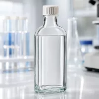 Kompakte 100ml Klarglasflasche mit Schraubverschluss und PE-Einlage für Chemikalien