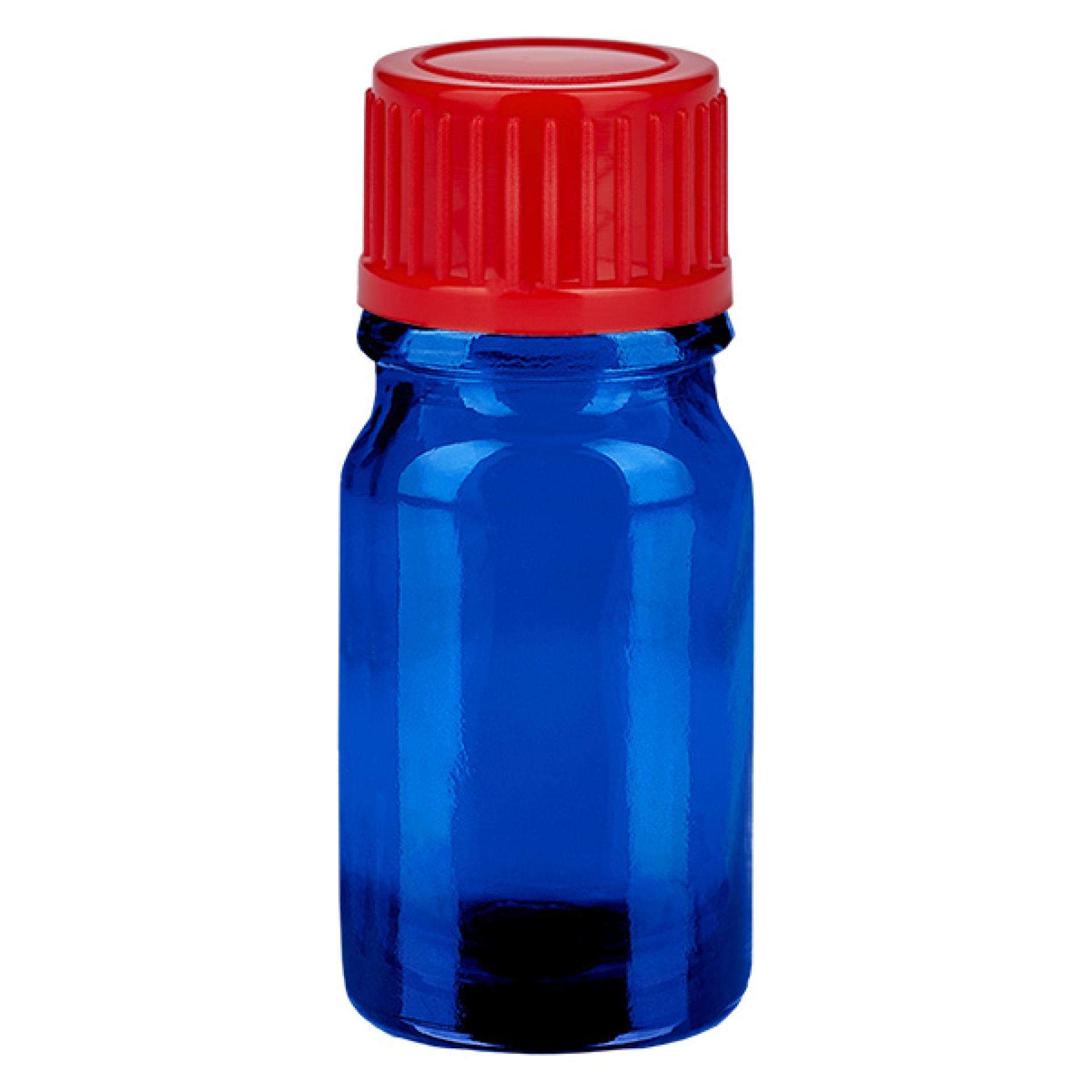5ml Flasche 11mm Schraubverschluss rot Standard BlueLine UT18/5