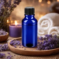 20ml Violettglas Alternative in Blau mit 11mm Öffnung für Naturkosmetik und Heilmittel
