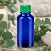 Vielseitige 30ml Glasflasche blau ideal für DIY-Kosmetik Seren und Tinkturen