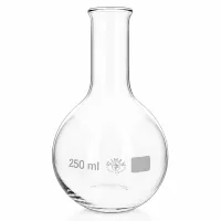 Messkolben 250ml mit engem Ausguss aus robustem Laborglas für analytische Arbeiten