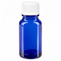 Blaues Apothekerfläschchen 10ml Glas für ätherische Öle und Medikamente