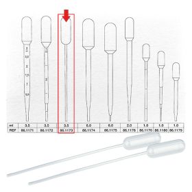 3.5ml Transferpipette (155x12.5mm) oh. Graduierung