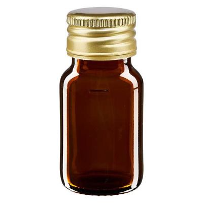 30ml Medizinflasche braun, mit Verschluss gold Aluminium ApoGlas