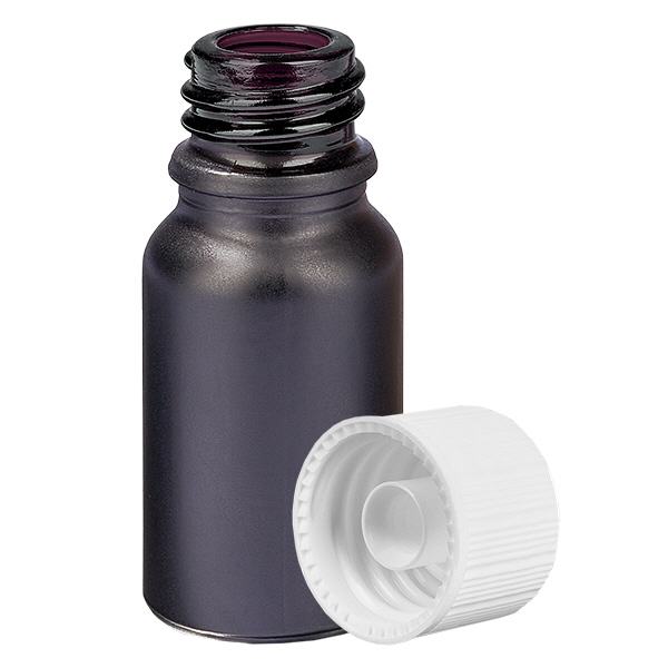 10ml Flasche 11mm Schraubverschluss weiß Standard BlackLine UT18/10