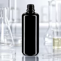 Apotheker Tropfflasche Orion 100ml aus dunklem Violettglas für professionelle Verwendung