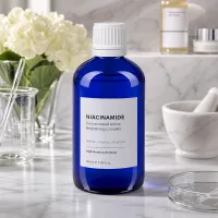 Hochwertige blaue Glasflasche 20ml mit STD KiSi Tropfeinsatz 1,2mm für empfindliche Wirkstoffe