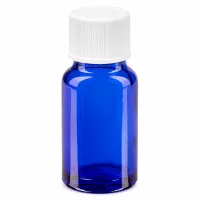10ml Flasche 11mm Schraubverschluss weiß Standard BlueLine UT18/10