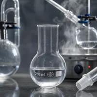 Robuster Stehkolben 250ml Weithals hitzebeständiges Laborglas für Erhitzungsexperimente