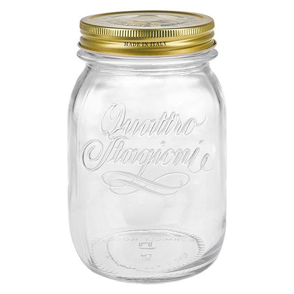 500ml Rundglas "Quattro Stagioni" mit Deckel