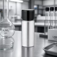 Kleine 20ml Aluflasche mit matter Metalloptik - platzsparend und robust für den täglichen Einsatz
