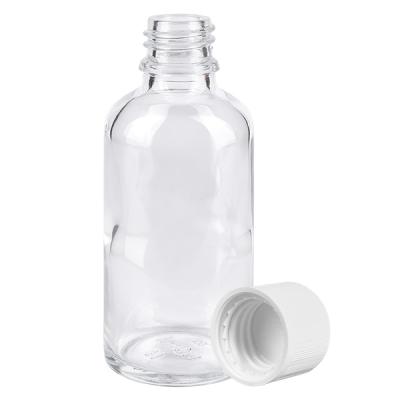 50ml Flasche 11mm Schraubverschluss weiß Standard Kindersicherung ClearLine UT18/50
