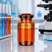 Lichtundurchlässige Glasflasche 5ml für lichtempfindliche Injektionspräparate im GMP-Labor