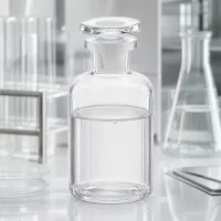 Chemikalienflasche 50ml Rundschulter klar Enghals mit eingeschliffenem Glasstopfen