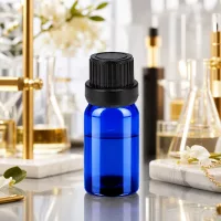 Vielseitige blaue 5ml Tropfflasche OV BlueLine UT18 für DIY Kosmetik und Naturheilkunde
