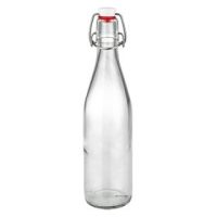 500ml Glasflasche mit Bügelverschluss PVC transparent leer Getränkeflasche zum Befüllen