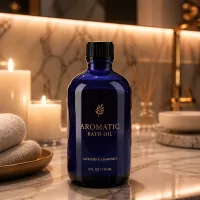 100ml Tropfflasche aus blauem Apothekerglas mit präzisem 1mm Tropfer für Ölanwendungen