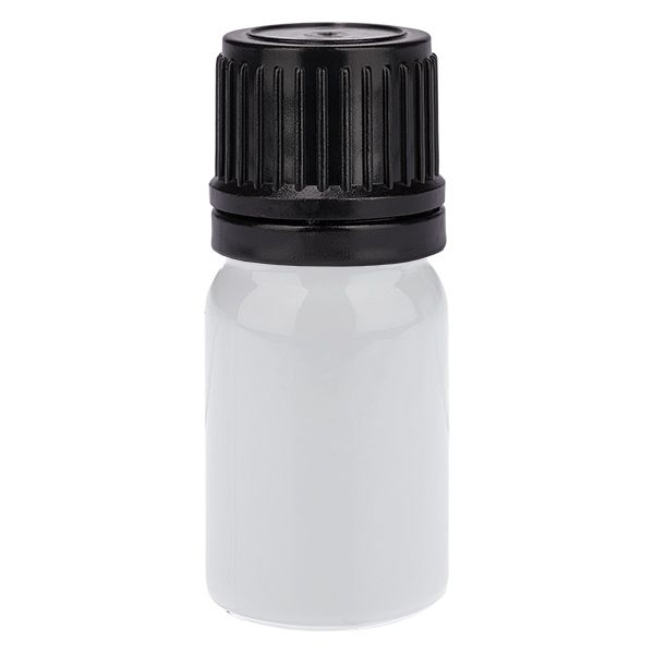 5ml Globuliflasche 8mm Giessring schwarz Standardverschluss WhiteLine UT18/5