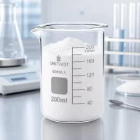 200ml Becherglas Borosilikat 3.3 mit Ausguss und Beschriftungsfeld für Laborproben