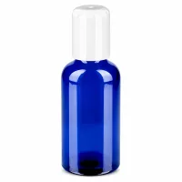 Kompakte 50ml Roll-On Flasche in elegantem Blau mit ergonomischem Design UT18/50
