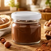 Kompaktes 33ml Glas UNiTWIST BasicSeal Deckel weiß perfekt für Aufstriche und Desserts