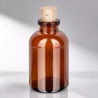 Vintage Flakon 30ml Braunglas mit handelsüblichem Korken für Naturkosmetik