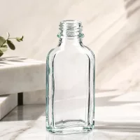 50 ml Reiseflasche aus Glas Meplatform klar mit engem DIN22 Verschlussgewinde