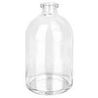 Pharmazeutische Injektionsflasche 100ml aus klarem Glas in Apothekerflaschform