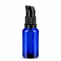 Kleine 20ml Pumpflasche schwarz STD BlueLine UT18/20 in handlicher Größe