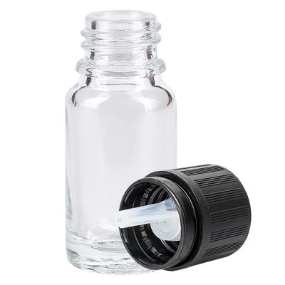 10ml Tropfflasche 1mm schwarz Originalitätsverschluss Kindersicherung Blindenwarnsymbol ClearLine UT18/10