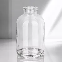 Leere Injektionsflasche aus klarem Glas 50ml für veterinärmedizinische Anwendungen