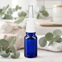 Apothekenglas-Nasensprayflasche 10ml in Kobaltblau für lichtempfindliche Nasenspray-Formulierungen