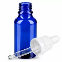Kompakte blaue Tropfflasche 20ml ideal für DIY Kosmetik und Serums