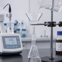 Universeller 60-Grad-Trichter aus Kalk-Soda-Glas für Parfümherstellung Pharmazie und Analytik