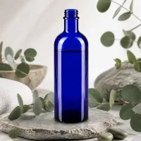 Premium Blauglasflasche 200ml DIN 22 für homöopathische Mittel und Tinkturen