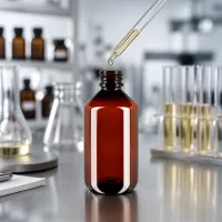 500ml Braunflasche PET mit grünem Sicherheitsverschluss für pharmazeutische Flüssigkeiten