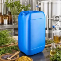 Blauer UN-geprüfter 15 Liter Kanister ohne Schraubdeckel für Öle Chemikalien und Pflanzenauszüge