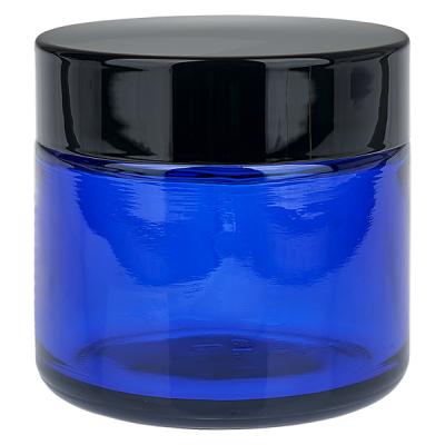 Glastiegel 60ml blau mit Einlegedeckel UNiTWIST