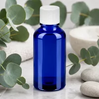 30ml Kobaltflasche mit matter Oberfläche und ergonomischer Form für einfache Handhabung